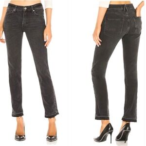 Free People We The Free Slim Boyfriend Jeans Size 24 NWT Washed Black